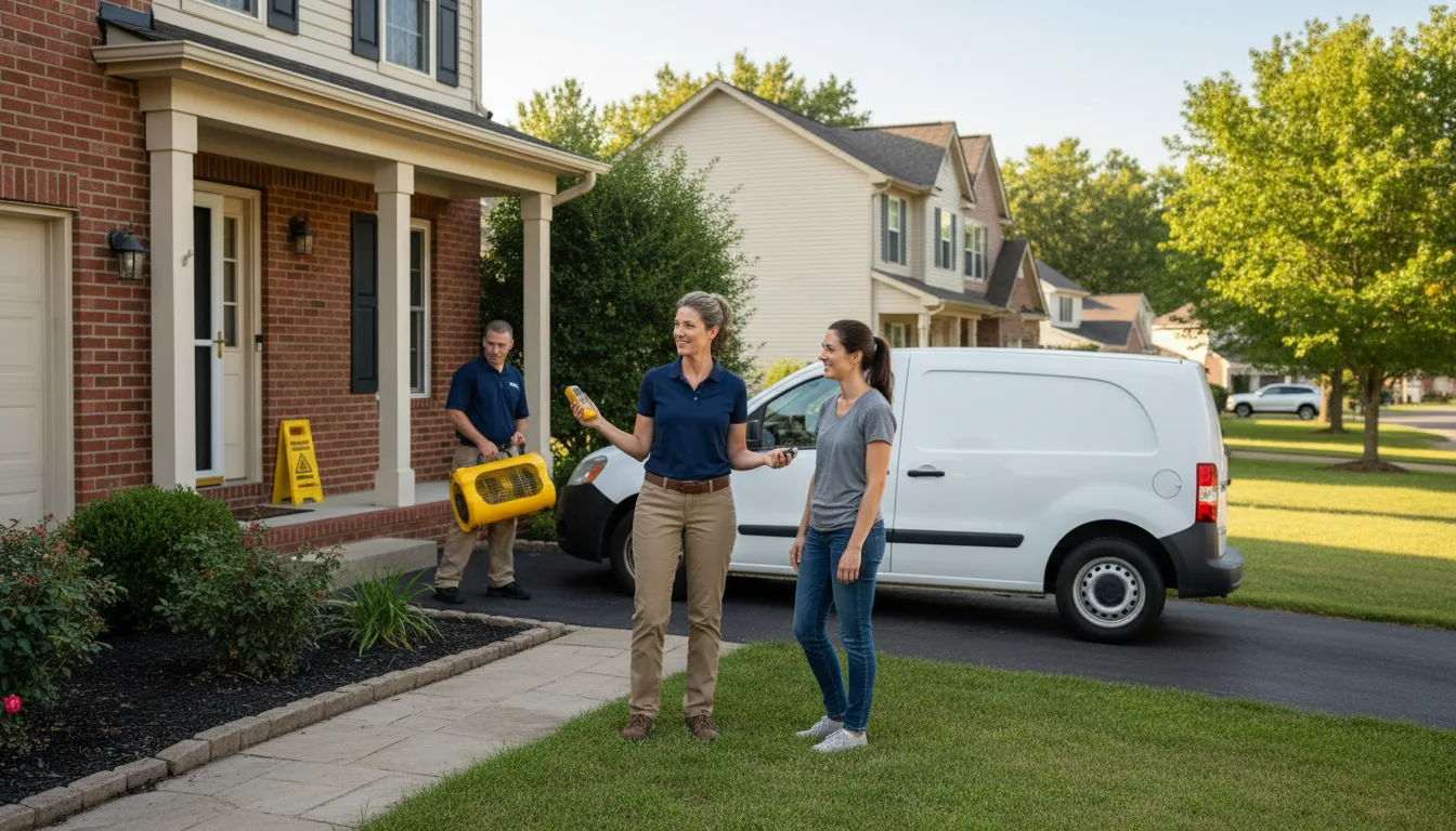 Water restoration image for Water Damage & Restoration Services in Kearsarge, MI